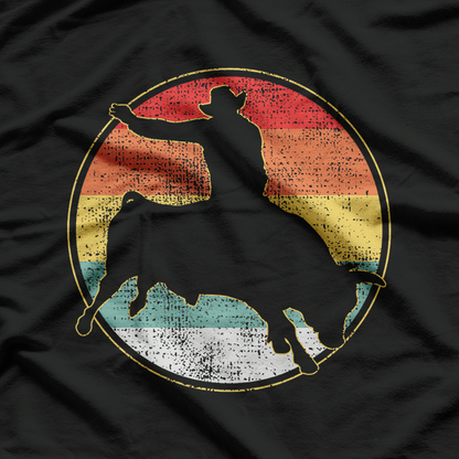 Bull Riding Cowboy Western Rodeo Vintage Yeehaw T-Shirt
