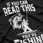 Fishing Too Close? Funny Fisherman Joke T-Shirt