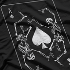 Goth Punk - Ace of Spades Card Skeleton Gambler T-Shirt
