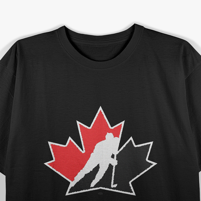 Hockey Canada Classic Ice Rink Skating Puck National Team Fan T-Shirt