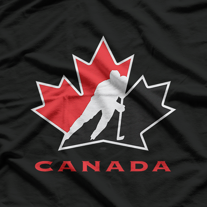 Hockey Canada Classic Ice Rink Skating Puck National Team Fan T-Shirt