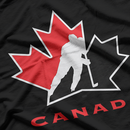 Hockey Canada Classic Ice Rink Skating Puck National Team Fan T-Shirt