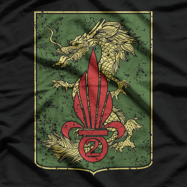 Legion Etrangere 2nd Foreign Parachute Regiment Military T-Shirt