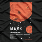 Mars Fact Red Planet Science Astronomy Space Enthusiast T-Shirt