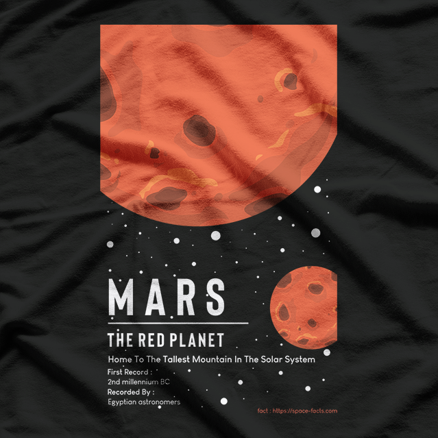 Mars Fact Red Planet Science Astronomy Space Enthusiast T-Shirt