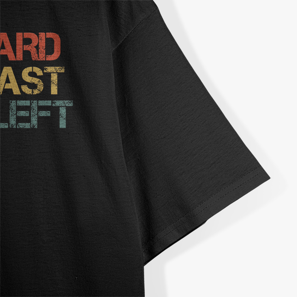 Hit Hard Run Fast Turn Left Baseball Softball T-Shirt