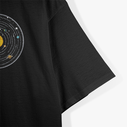 Vinyl Solar System Music and Space Enthusiast Retro Astronomy T-Shirt