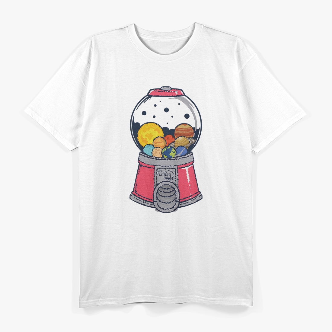 Candy Planet Machine Sweet Universe Fantasy Space Lover T-Shirt