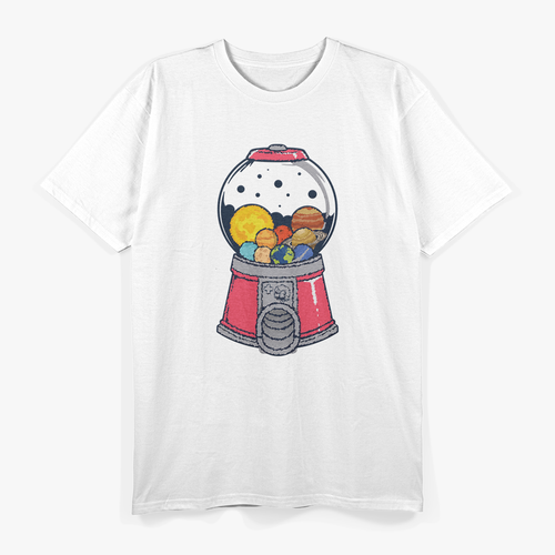 Candy Planet Machine Sweet Universe Fantasy Space Lover T-Shirt