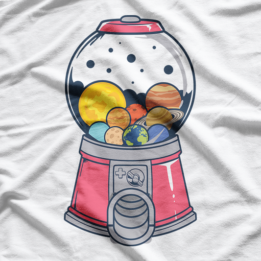 Candy Planet Machine Sweet Universe Fantasy Space Lover T-Shirt