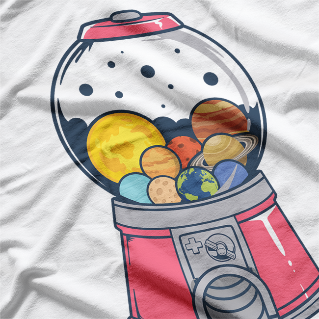 Candy Planet Machine Sweet Universe Fantasy Space Lover T-Shirt