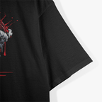Dripping Skull Christmas Santa Hat Gothic Holiday T-Shirt