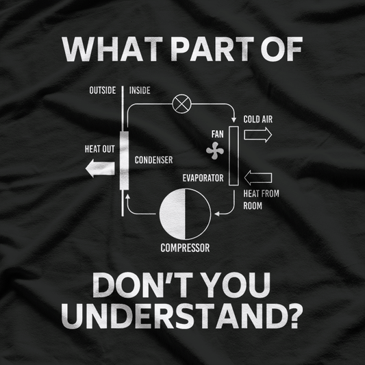 What Part Don’t You Understand Funny HVAC Tech Mechanic Humor T-Shirt