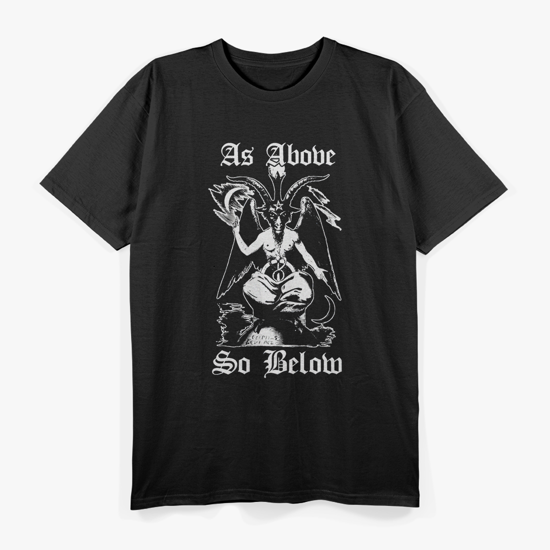 As Above, So Below Occult Baphomet Mystic Symbol T-Shirt