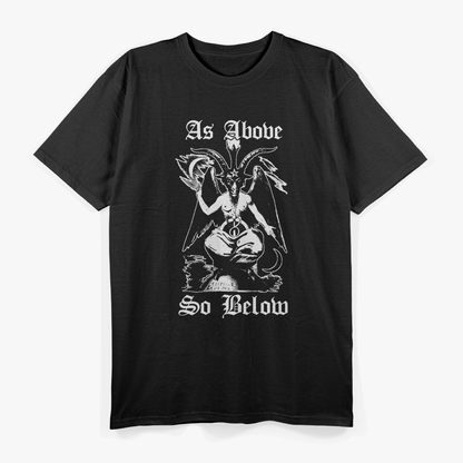 As Above, So Below Occult Baphomet Mystic Symbol T-Shirt