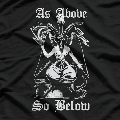 As Above, So Below Occult Baphomet Mystic Symbol T-Shirt