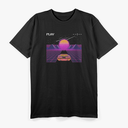 Cyberpunk Outrun: Synthwave Car Aesthetic T-Shirt