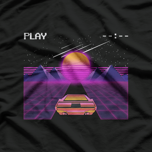 Cyberpunk Outrun: Synthwave Car Aesthetic T-Shirt