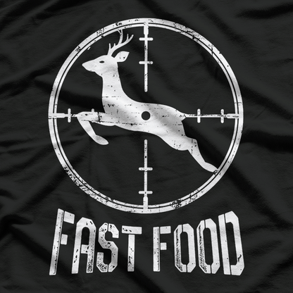 Fast Food Hunting – Funny Deer Running Humor Father’s Day T-Shirt