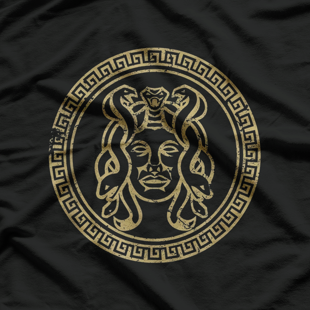Medusa Head Ancient Statue T-Shirt