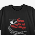 Phonetic Alphabet American Pilot Aviation Enthusiast USA Flag T-Shirt