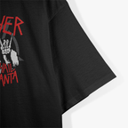 Sleigher Hail Santa Funny Heavy Metal Christmas T-Shirt