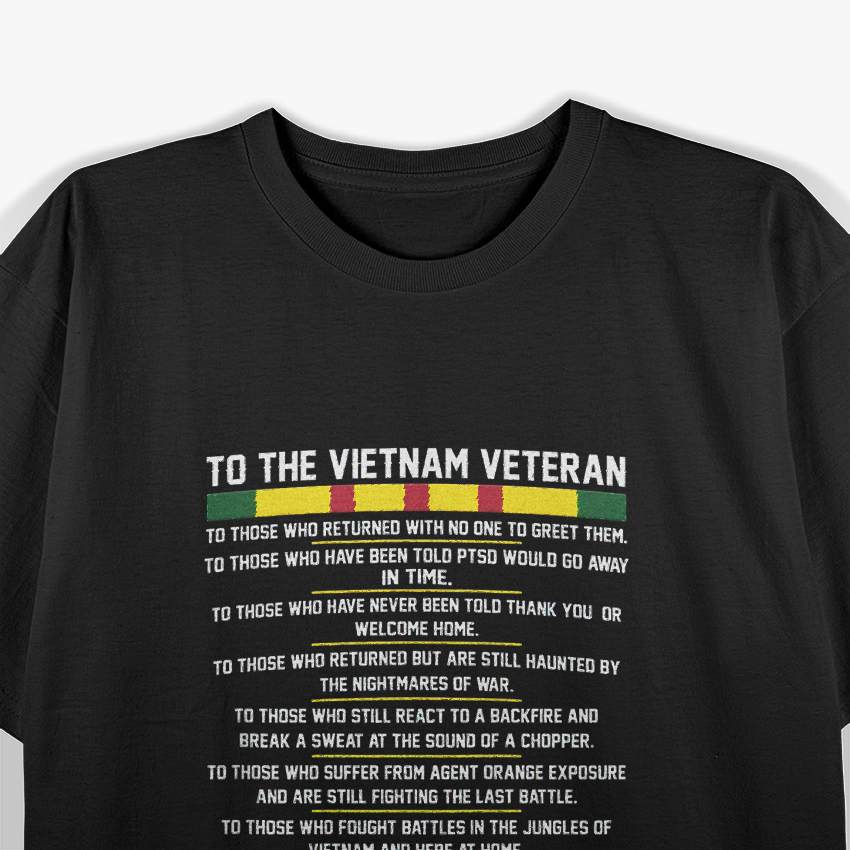 Thank You Vietnam Veterans Tribute Patriotic Military T-Shirt