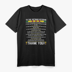 Thank You Vietnam Veterans Tribute Patriotic Military T-Shirt