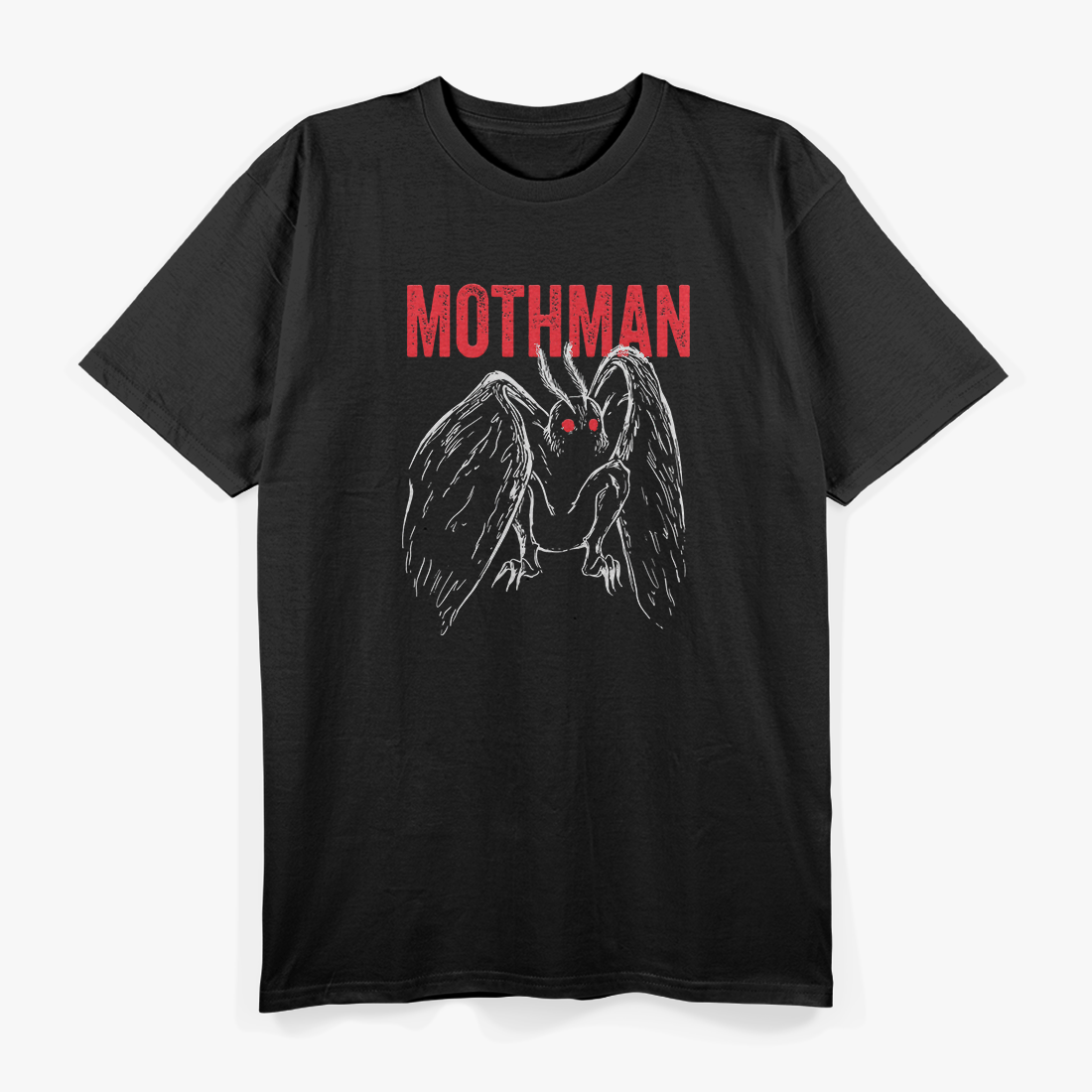 Vintage Moth Mothman Cryptid Creature Retro Paranormal T-Shirt