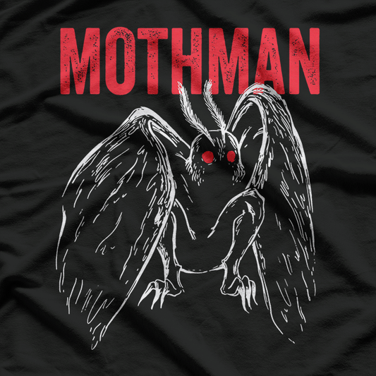 Vintage Moth Mothman Cryptid Creature Retro Paranormal T-Shirt