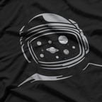 View of Astronaut Floating in Space Cosmic Galaxy Sci-Fi T-Shirt