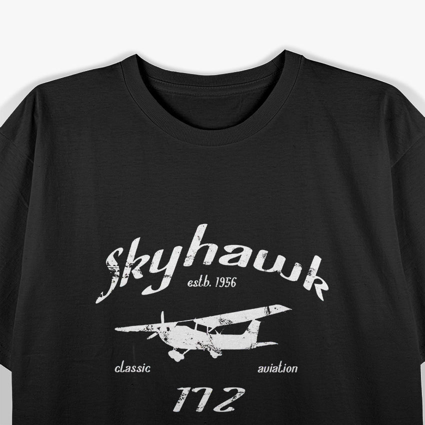 Airplane Skyhawk Vintage Aviation Private Pilot T-Shirt