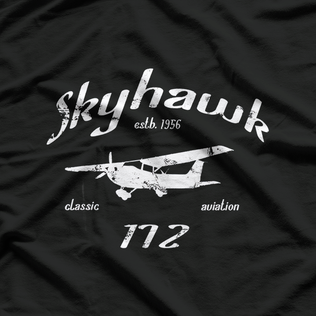 Airplane Skyhawk Vintage Aviation Private Pilot T-Shirt