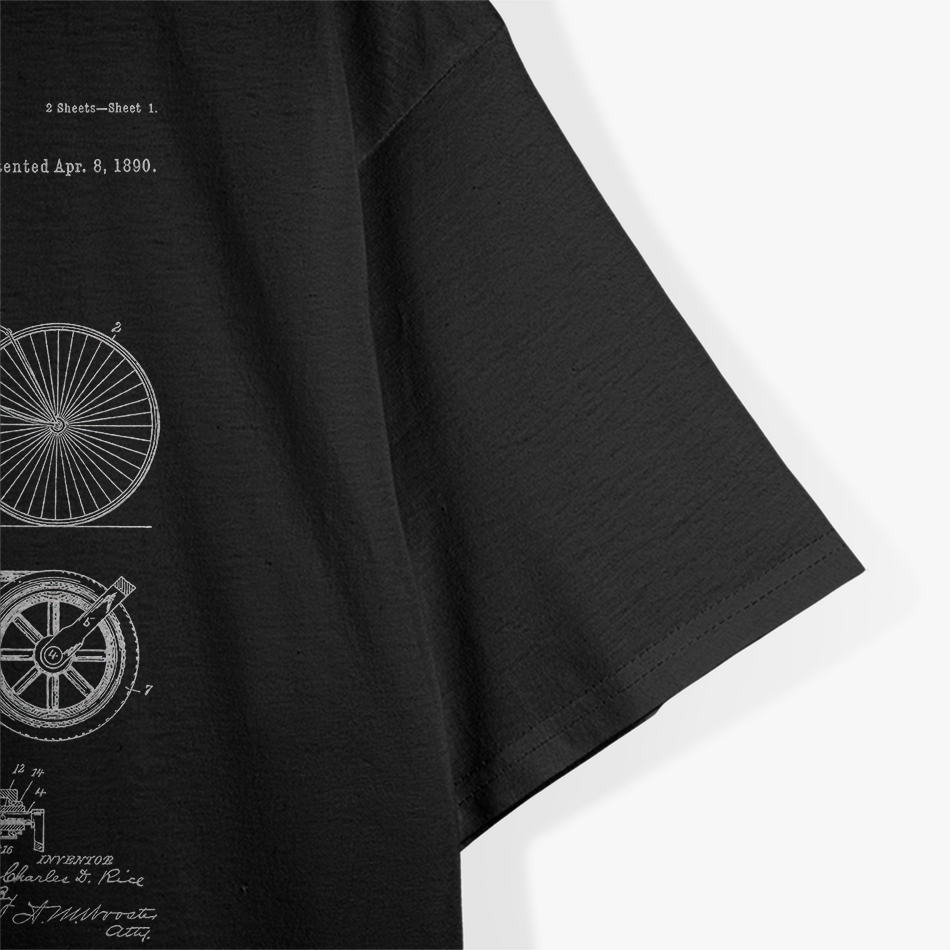 Bicycle Patent 1860 – Vintage Bike History Rider Gift T-Shirt