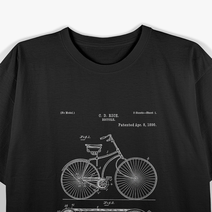 Bicycle Patent 1860 – Vintage Bike History Rider Gift T-Shirt