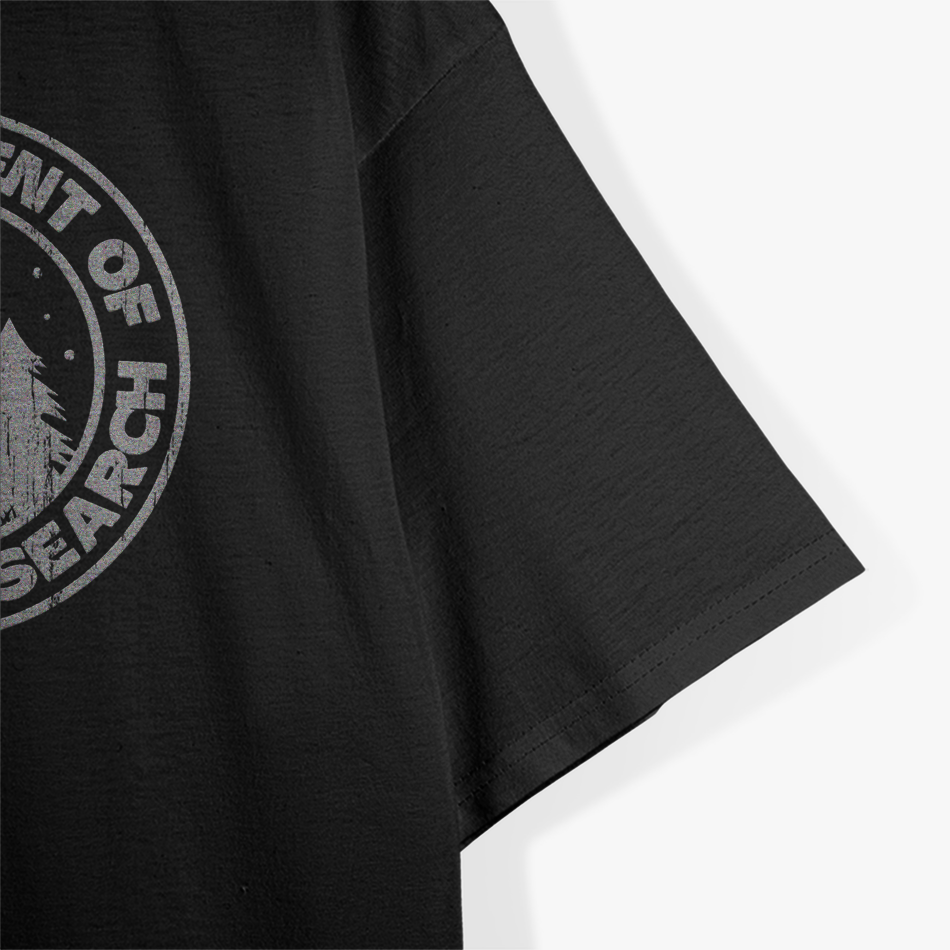 Bigfoot Research Department Funny Sasquatch T-Shirt