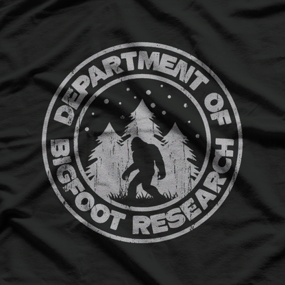 Bigfoot Research Department Funny Sasquatch T-Shirt