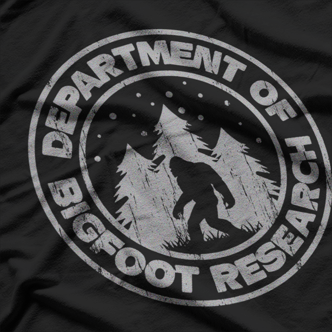 Bigfoot Research Department Funny Sasquatch T-Shirt