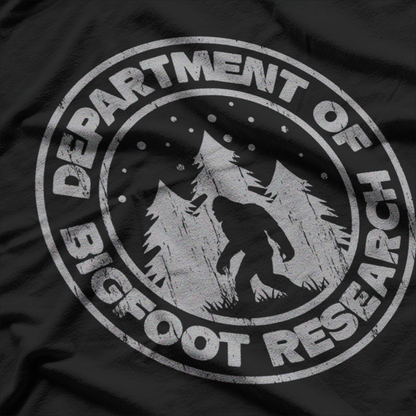 Bigfoot Research Department Funny Sasquatch T-Shirt