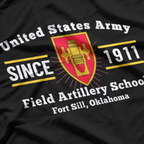Field Artillery School King Of Battle Fort Sill Military Veteran T-Shirt