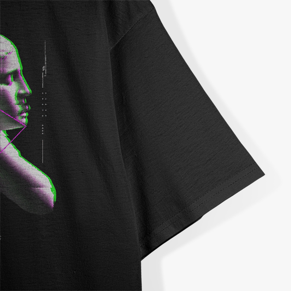Glitch Statue Greek Retrowave Vaporwave Aesthetic Synthwave Art T-Shirt