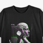 Glitch Statue Greek Retrowave Vaporwave Aesthetic Synthwave Art T-Shirt