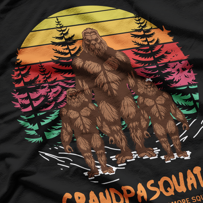 Grandpa Squatch – Like a Grandpa, Just Way More Squatchy Retro T-Shirt