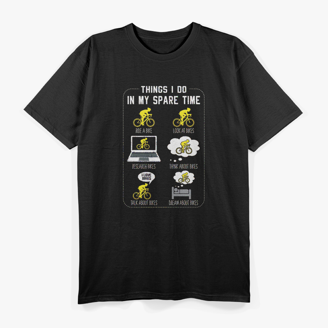 6 Things I Do in My Spare Time: Funny Hobby List T-Shirt