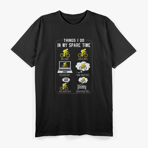 6 Things I Do in My Spare Time: Funny Hobby List T-Shirt