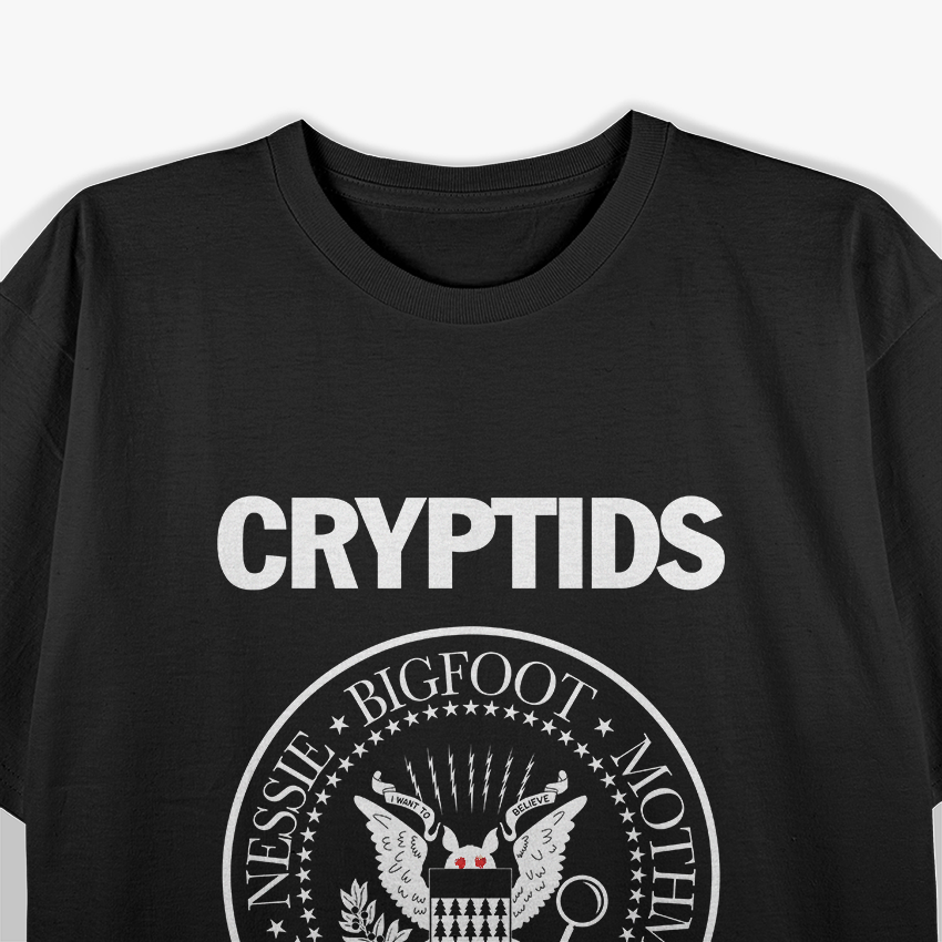 Cryptids Club Funny Bigfoot Mothman Nessie Chupacabra T-Shirt
