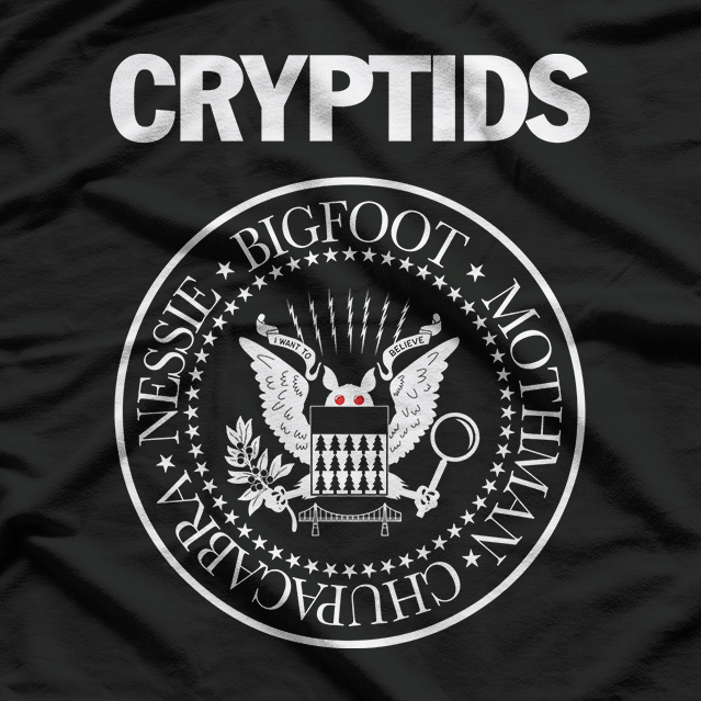 Cryptids Club Funny Bigfoot Mothman Nessie Chupacabra T-Shirt