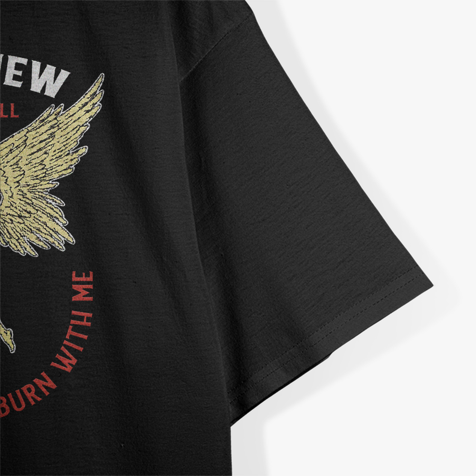 Devil and Angel Hugging with ‘She Knew I Was Hell’ Quote Gothic T-Shirt
