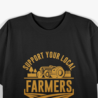 Farm - Local Food Support Farmers Patriotic Farming T-Shirt