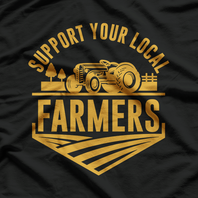 Farm - Local Food Support Farmers Patriotic Farming T-Shirt